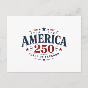 Amerika USA 250., 250 Jahre Freiheit Postkarte