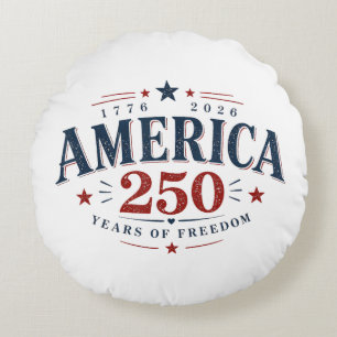 Amerika USA 250., 250 Jahre Freiheit Rundes Kissen