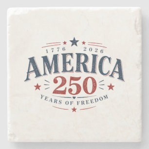 Amerika USA 250., 250 Jahre Freiheit Steinuntersetzer