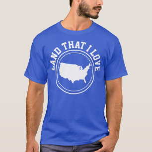 Amerika USA - Amerikanische Karte T-Shirt