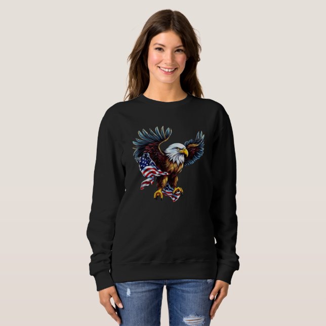 Amerika USA Eagle Women's Sweatshirt (Vorne ganz)