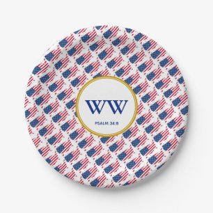 AMERIKA USA FLAG Geburtstags-Erbe-Party Pappteller