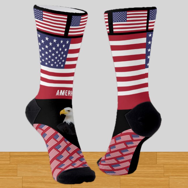Amerika/USA, Mode, amerikanische Flagge, patriotis Socken (Von Creator hochgeladen)