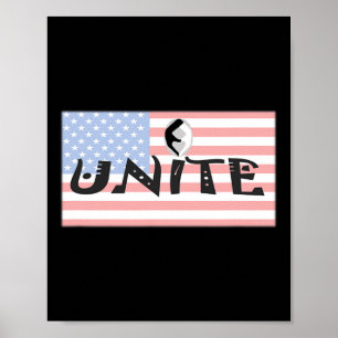 Amerika vereint Biden Trump Kampagne Wahl Poster