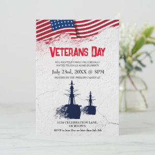 Amerika Veterans Day Patriotic Invite, Einladung
