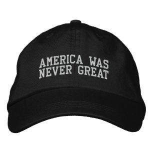 Amerika war nie groß bestickte kappe