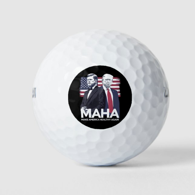 Amerika wieder gesund machen golfball (Vorderseite)