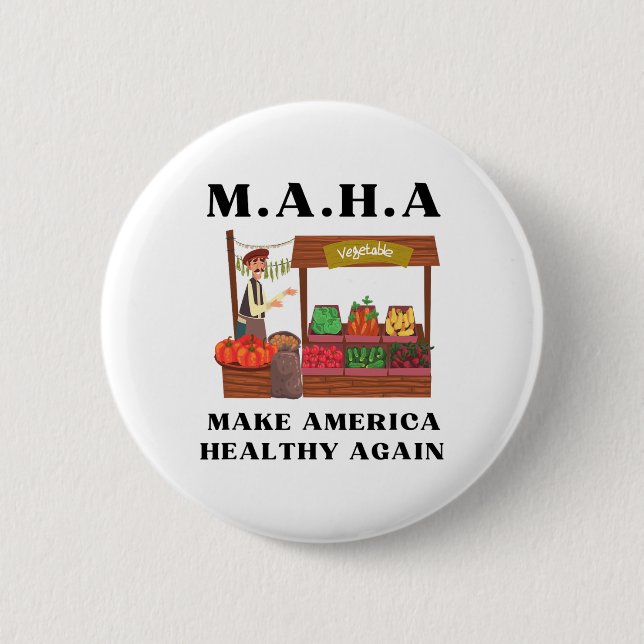 Amerika wieder gesund zu machen - Trump Rfk Button (Vorderseite)