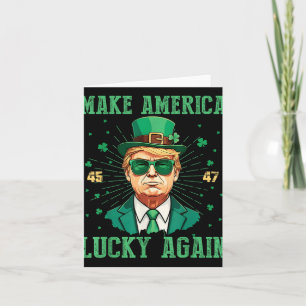 Amerika wieder Glück St. Patricks Day 2025 Gre Karte