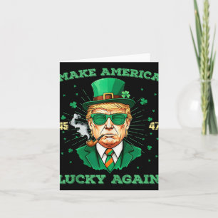 Amerika wieder Glück St. Patricks Day 2025 Gre Karte