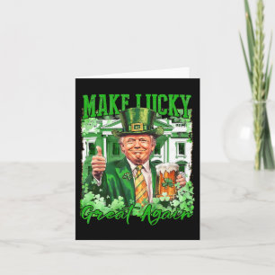 Amerika wieder glücklich machen Trump St. Patrick' Karte