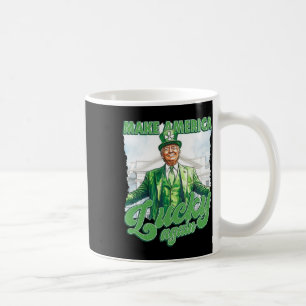 Amerika wieder glücklich machen Trump St Patrick's Kaffeetasse