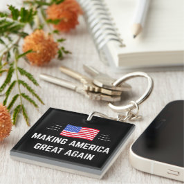 Amerika wieder groß machen schlüsselanhänger