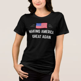 Amerika wieder groß machen Tri-Blend shirt