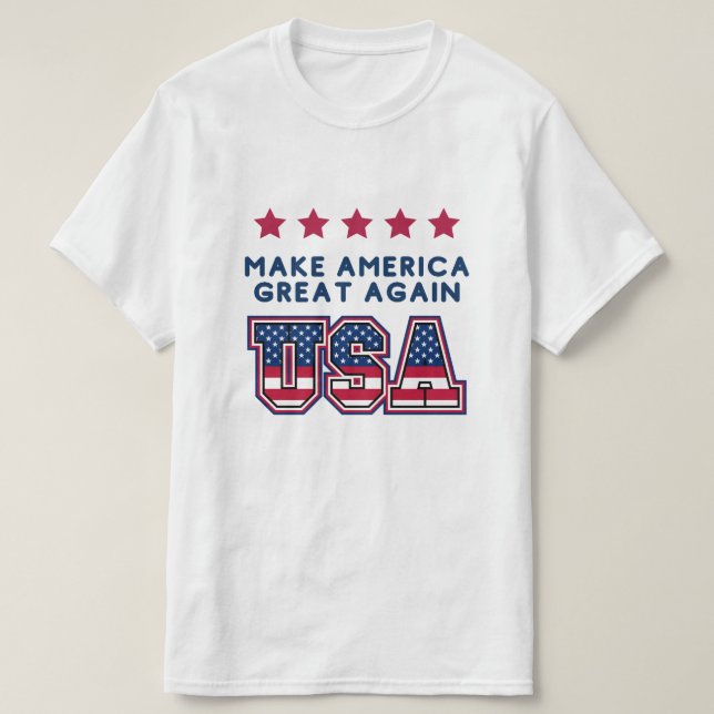 Amerika wieder großartig machen USA T-Shirt (Design vorne)