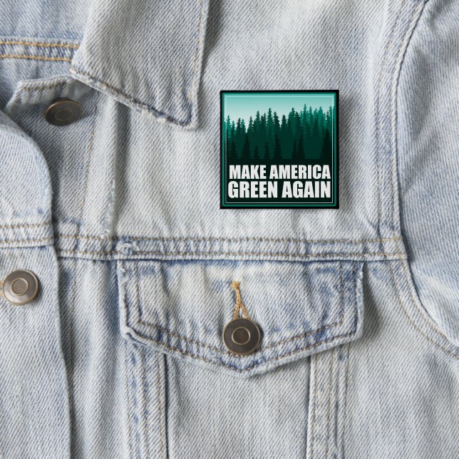 Amerika wieder grün machen button (Beispiel)