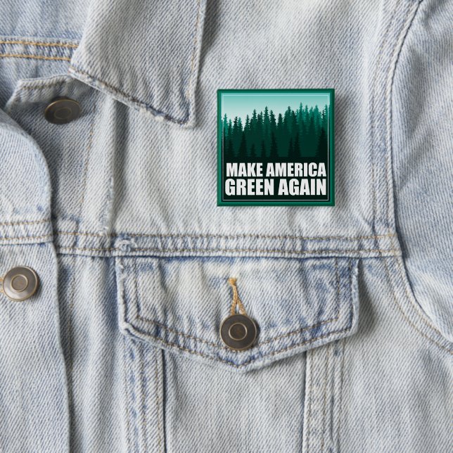 Amerika wieder grün machen button (Beispiel)