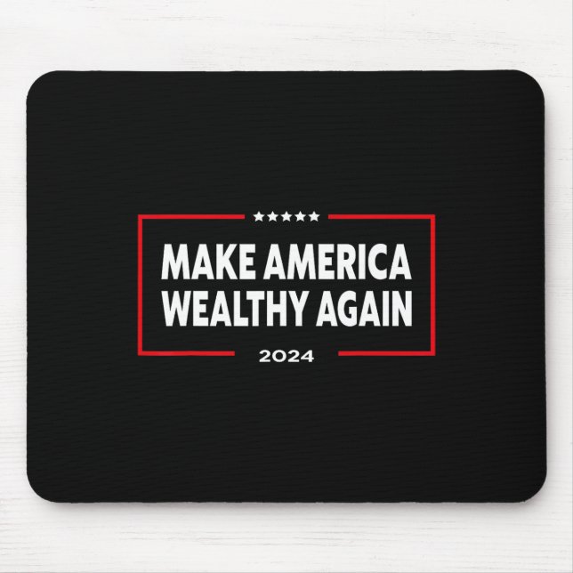 Amerika wieder reich machen Donald Trump 2024 Mousepad (Vorne)