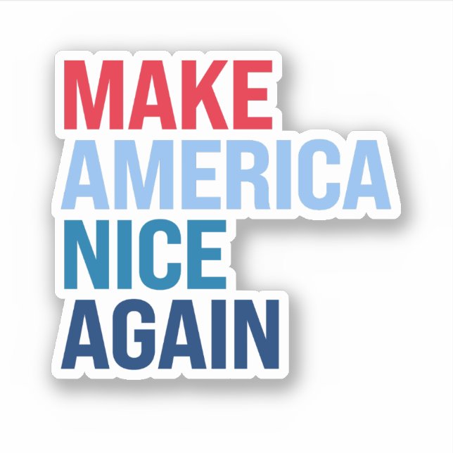 Amerika wieder schön machen aufkleber (Vorderseite)
