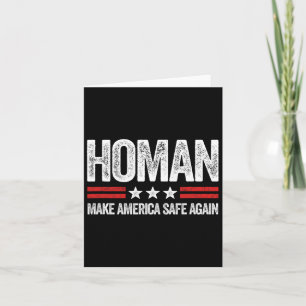 Amerika wieder sicher machen Tom Homan Funny Us Pa Karte