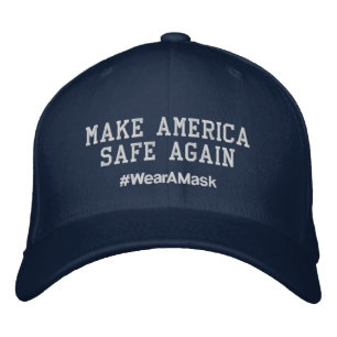 Amerika wieder sicher machen #WearAMask Hat Bestickte Baseballkappe