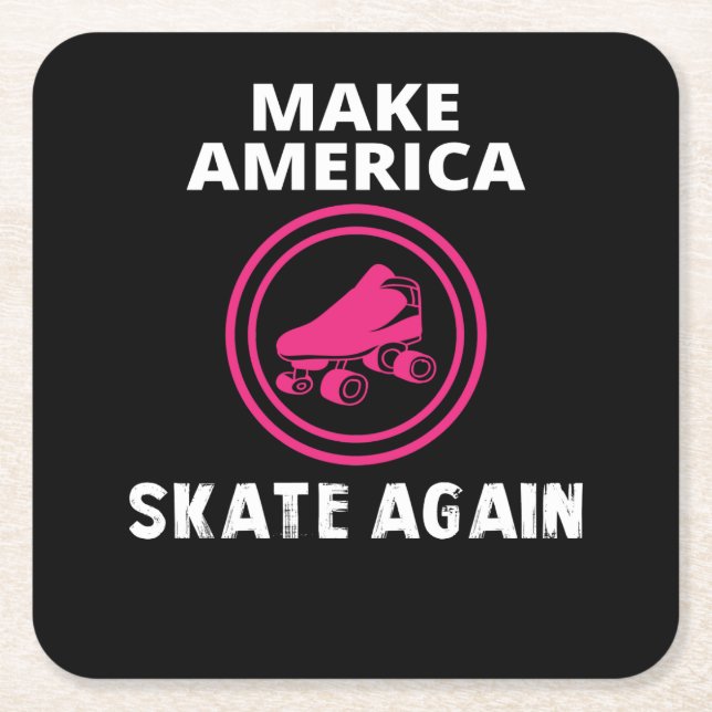 Amerika wieder Skate machen Rechteckiger Pappuntersetzer (Vorderseite)