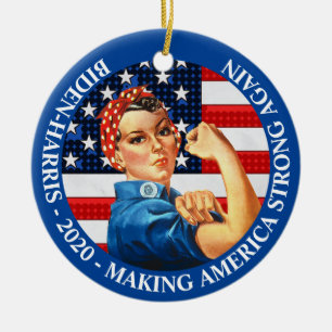 Amerika wieder stark machen Biden Harris 2020 Keramik Ornament