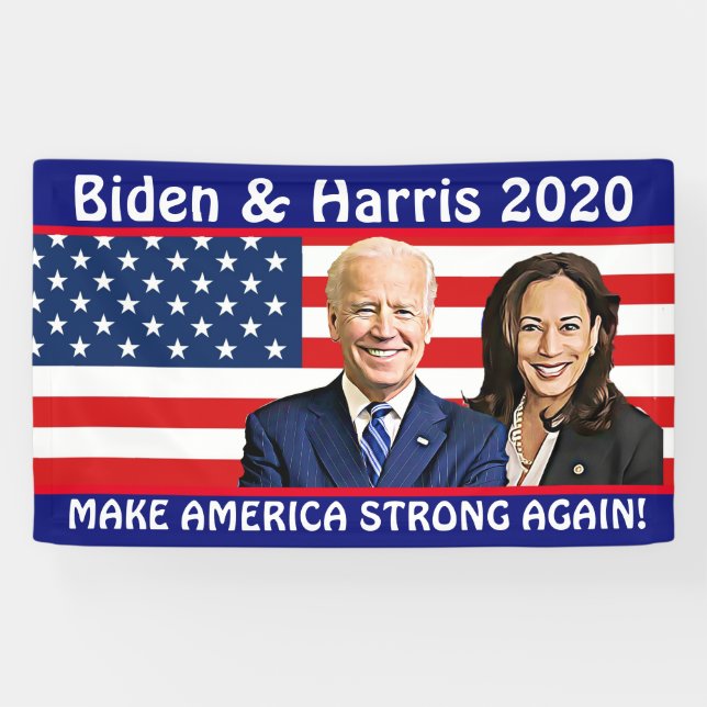 Amerika wieder stark machen Biden und Harris 2020 Banner (Horizontal)