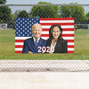 Amerika wieder stark machen Biden und Harris im Fr Banner