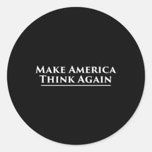 Amerika wieder über einen Anti-Trump-Protest nachd Runder Aufkleber