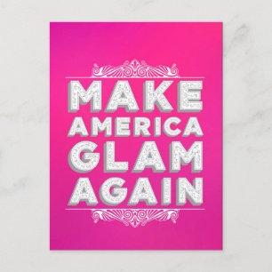 Amerika wieder zum Glanz bringen Postkarte