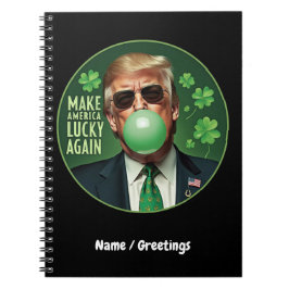 Amerika wieder zum Glück bringen Trump Bubblegum Notizblock