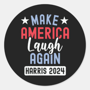 Amerika wieder zum Lachen bringen Präsident Kamala Runder Aufkleber
