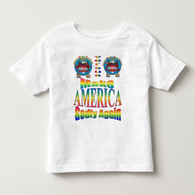 Amerika wieder zum Verdienst zu machen; Mit "MAGA" Kleinkind T-shirt (Vorderseite)