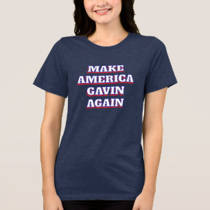 Amerika wieder zum Vorbild nehmen Newsom Politic Tri-Blend Shirt