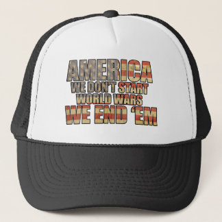 Amerika - wir beenden Weltkriege! Truckerkappe