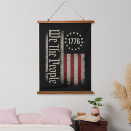 Amerika Wir, das Volk 1776 Wandteppich Mit Holzrahmen