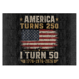 Amerika wird 250, ich werde 50 schneidebrett