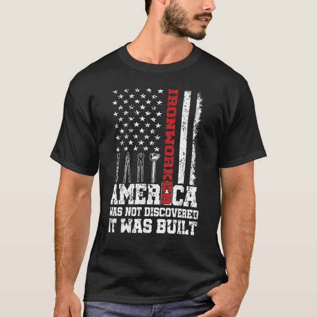 Amerika wurde nicht entdeckt, es wurde gebaut Eise T-Shirt (Vorderseite)