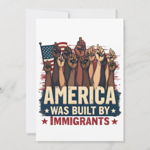 Amerika wurde von Immigranten erbaut, Trump-Demokr Ankündigung