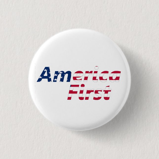 Amerika zuerst button (Vorderseite)