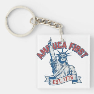 AMERIKA ZUERST - Gegr. 1776 Schlüsselanhänger