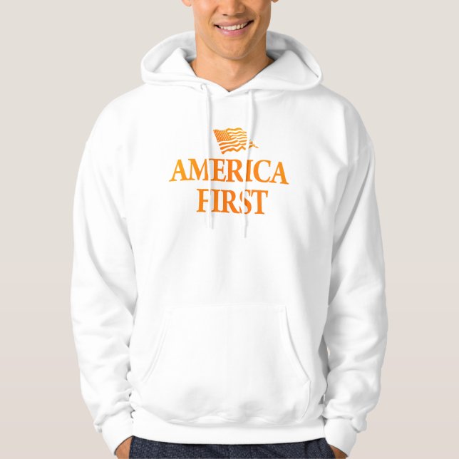 amerika zuerst hoodie (Vorderseite)