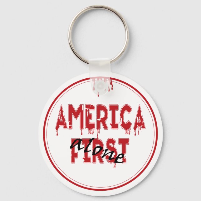 Amerika zuerst...... schlüsselanhänger (Vorderseite)