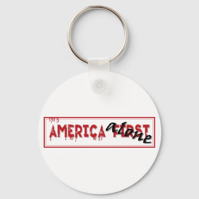 Amerika zuerst...... schlüsselanhänger (Vorderseite)