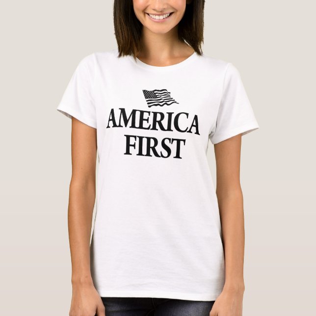 amerika zuerst  T-Shirt (Vorderseite)
