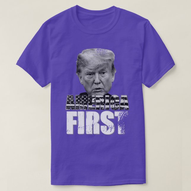 Amerika zuerst Trump T-Shirt (Design vorne)