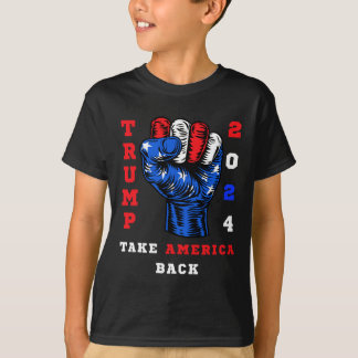 Amerika zurück Trump 2024 Maga Republikaner Patrio T-Shirt
