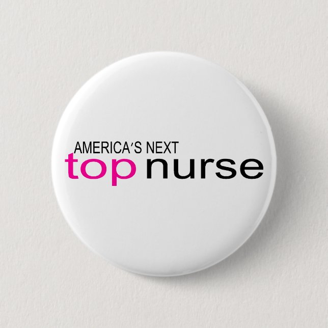 Amerikafolgende Spitzenkrankenschwester Button (Vorderseite)