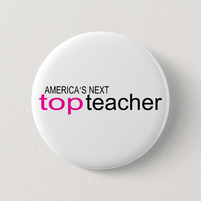 Amerikafolgender Spitzenlehrer Button (Vorderseite)
